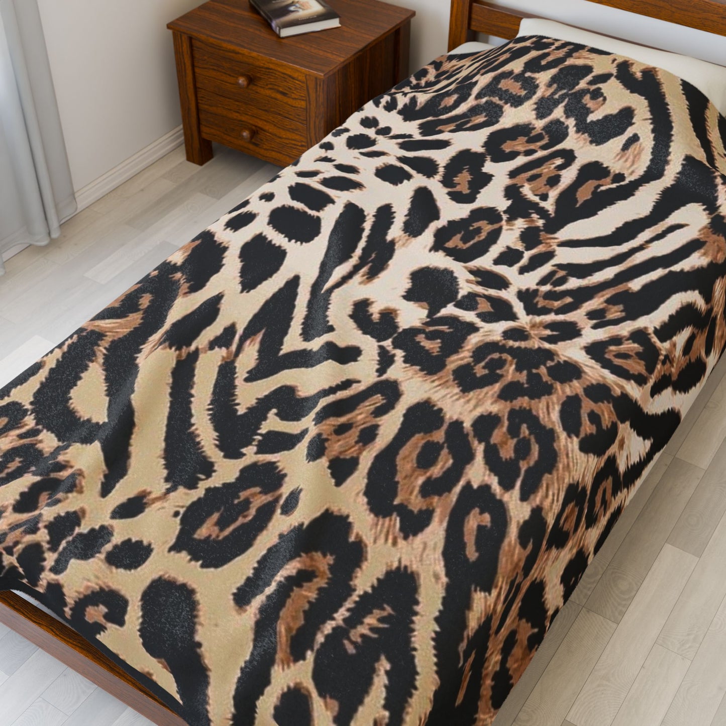 Leopard Print Plush Blanket