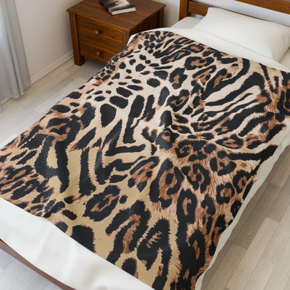 Leopard Print Plush Blanket